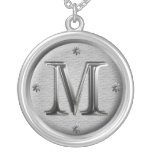 initial M necklace