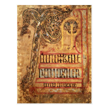 Initial page from the Lichfield Gospels, c.720 Post Cards