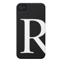 Initial R iPhone 4/4S Barely There Case iPhone 4 Case-Mate Case