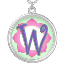 initial W pendant