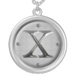 initial X necklace