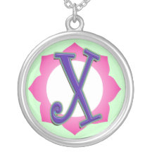 initial X pendant