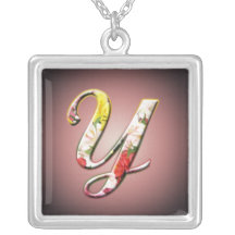 Initial Y Monogram Necklace