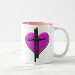 Ink Heart & Cross Mug