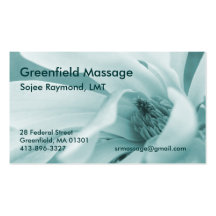 Innocence 6: Steel Blue Simple Appointment Card Business Card Template
