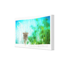 inside christmas stretched canvas prints