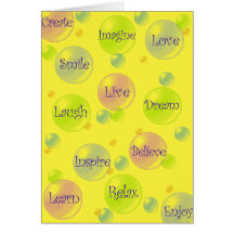 Inspiration Bubbles Cards