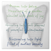 Inspirational Dream Poem Ceramic Tile