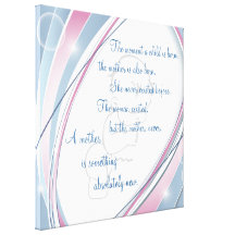 Inspirational New Mother Wrapped Canvas Stretched Canvas Prints