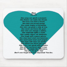 Inspirational Poem Mouse Mat