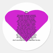 Inspirational Poem Sticker