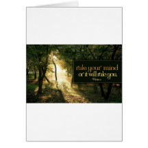 Inspirational Quote -- Horace Greeting Card