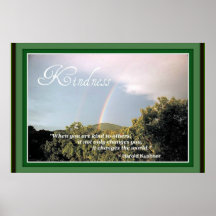 Inspirationsl Quote  Kindness Kushner Poster