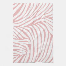 Inspired Zebra Print  Pink Hand Towels