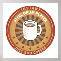 Instant Steel Drum Player Print