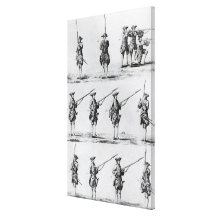 Instructions for a Bayonet Drill Canvas Prints