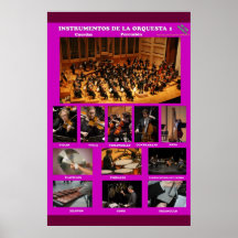 instrumentos orquesta I  Instruments Orchestra I Poster