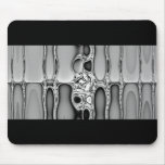 Integrate Black & White Fractal mousepads