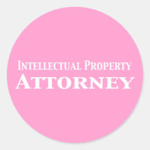 Intellectual Property Attorney Gifts Round Stickers