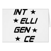 Intelligence Greeting Cards
