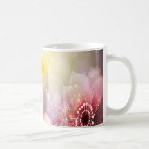 Intense Pink Flowers Coffee Mugs
