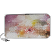 Intense Pink Flowers Travel Speaker