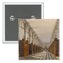 Interior of Trinity College Library, Cambridge, fr Button