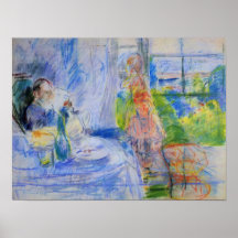 Interior on Jersey by Berthe Morisot Poster