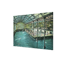 Interior View of the Indoor Sutro Baths Stretched Canvas Prints