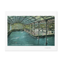 Interior View of the Indoor Sutro Baths Postcard