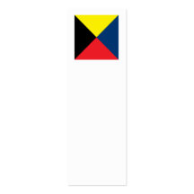 International Alphabet Flags Z Business Cards