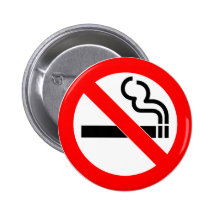 International official symbol no smoking sign buttons