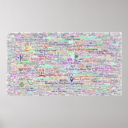 Internet Lingo Art Print