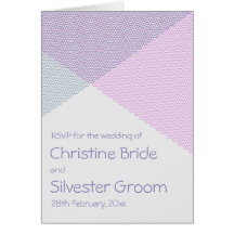 Intersecting Chevrons, RSVP Greeting Card
