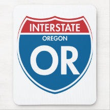 Interstate Oregon OR Mouse Mats