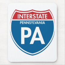 Interstate Pennsylvania PA Mouse Mats