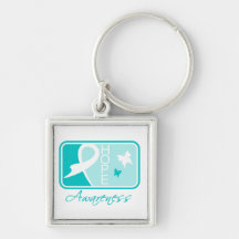 Interstitial Cystitis Hope Awareness Tile Key Chain
