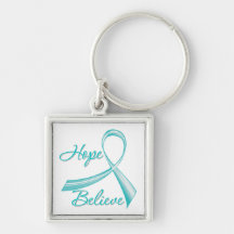 Interstitial Cystitis - Hope Believe Keychains
