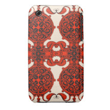 Intricate art nouveau design tangerine tango iPhone 3 Case-Mate case