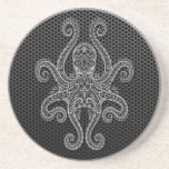 Intricate Steel Mesh Octopus Drink Coasters