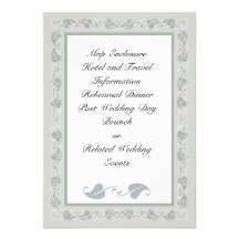 Intricate Vines Enclosure Card Invitations
