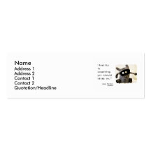 Introduce your attitude! business cards