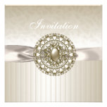 Invitation All Occasions Biege Cream Jewel