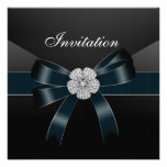 Invitation All Occasions Diamond Jewel Black Bow