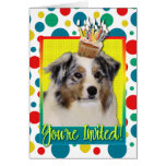 Invitation Cupcake - Australian Shepherd Greeting Cards