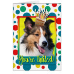 Invitation Cupcake - Sheltie Greeting Cards
