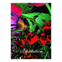 Invitation Magical Night Flowers