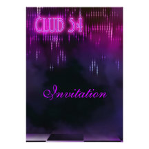Invitation Purple Club