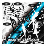 Invitation Rock 'n' Roll Retro Dance Party