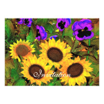 Invitation SunFlowers